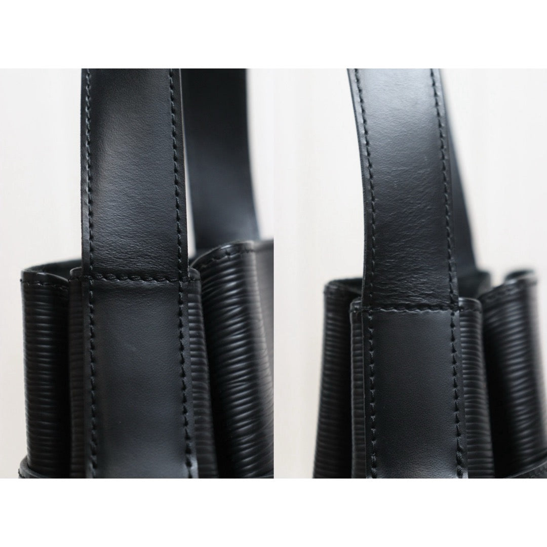 Include Entrupy Certificate of Authenticity｜Good ( Rank AB)｜Louis Vuitton Epi Sack de Paul Shoulder Bag Black｜26052801
