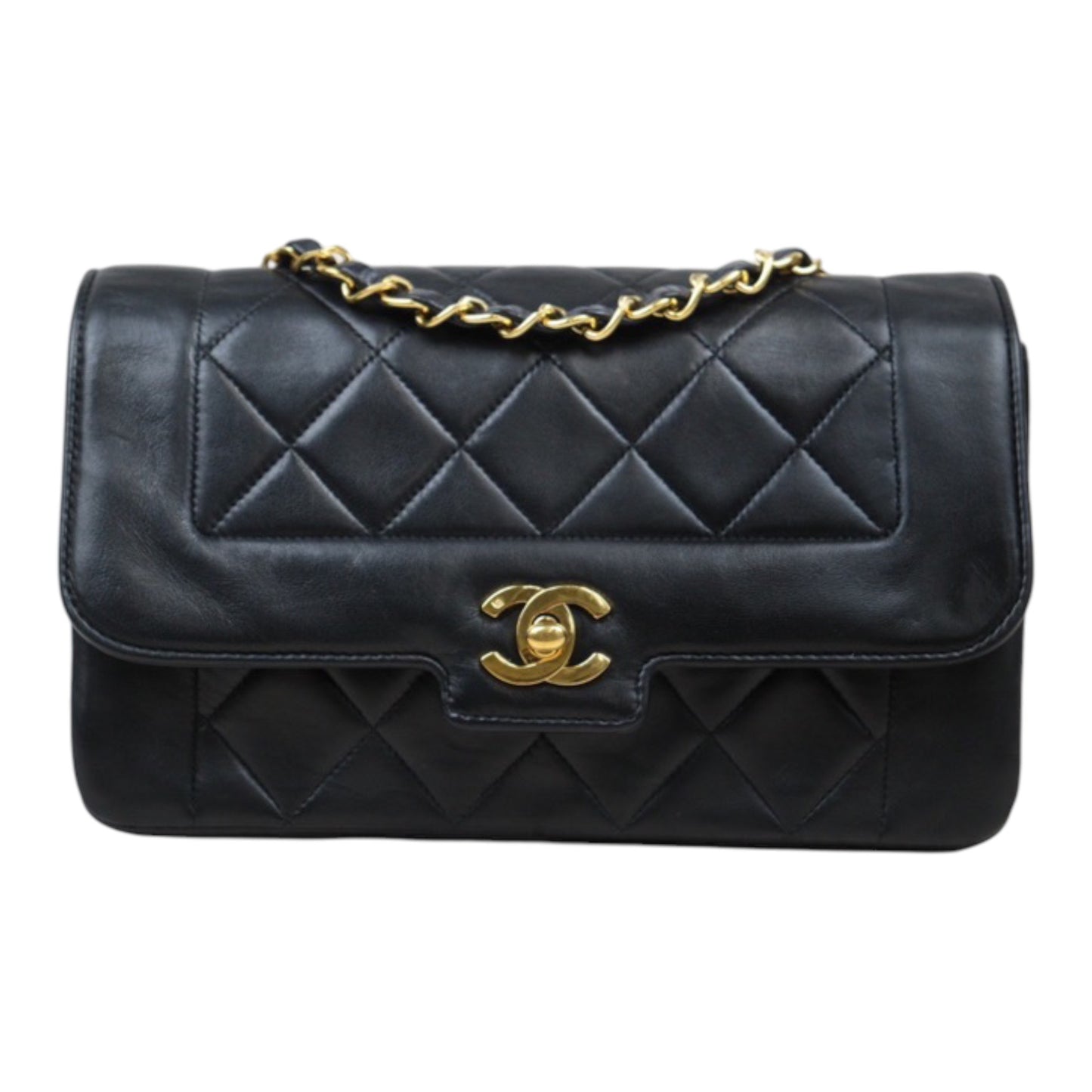 Rank A｜ CHANEL Matrasse Diana 22 Lamb Skin  Chain Bag Made in 1991-1994 Year｜24041129