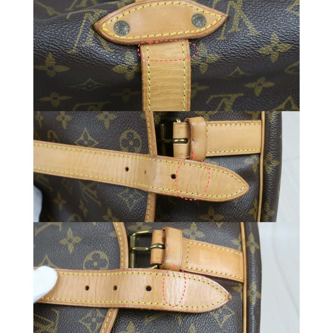 Include Entrupy Certificate of Authenticity｜Good ( Rank AB) ｜ Louis Vuitton Monogram Saumur 35 Shoulder Bag｜26101403