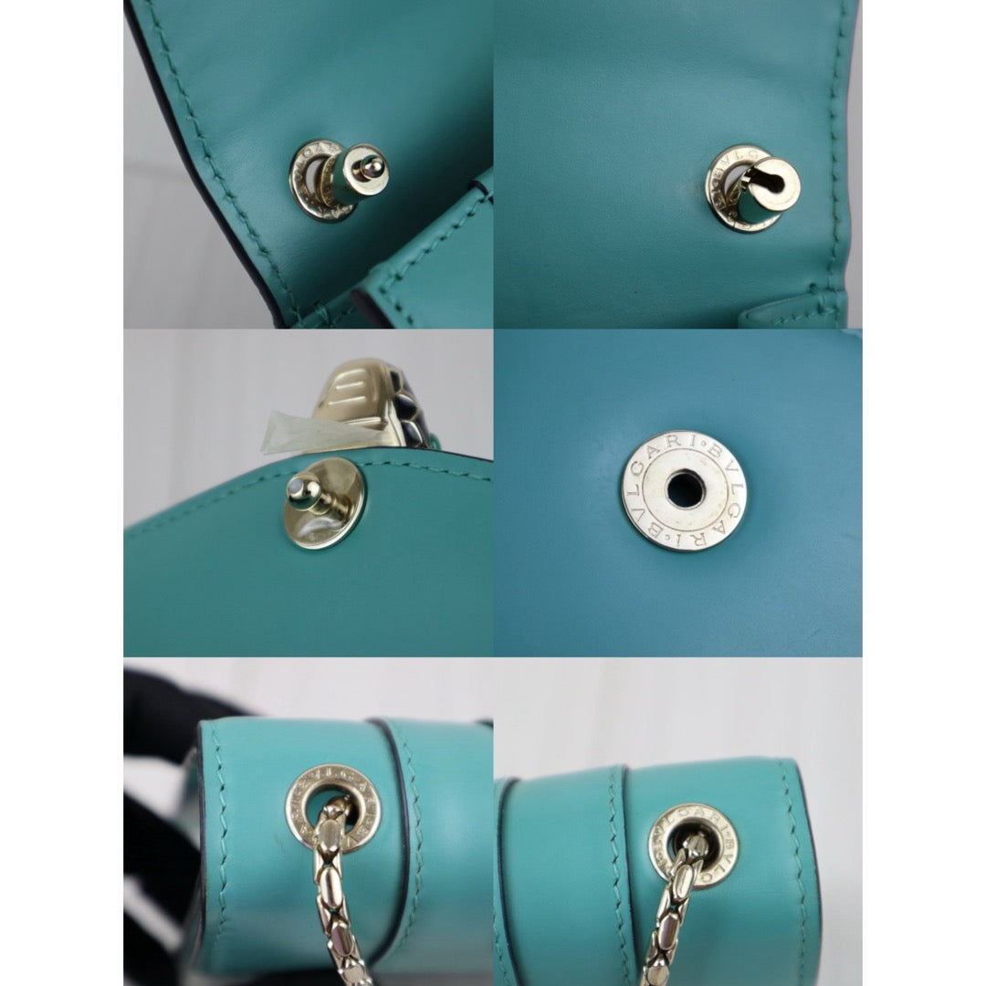 Good ( Rank AB)｜ BVLGARI Enamel Serpenti Forever Chain Shoulder Bag  Emerald｜J25060504