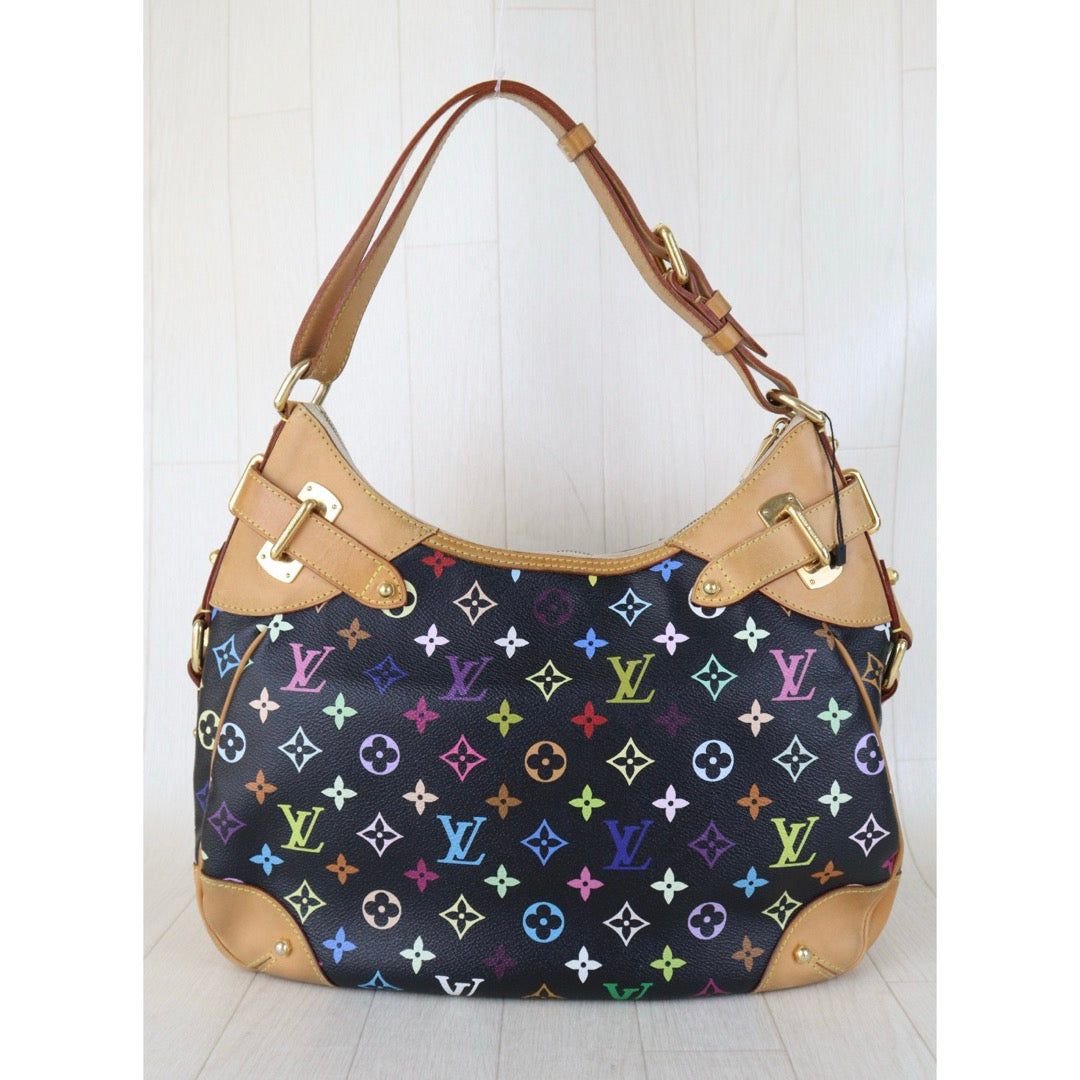 Include Entrupy Certificate of Authenticity｜Good ( Rank AB)｜Louis Vuitton Monogram Takashi Murakam Multicolor Greta ShoulderBag｜Z26091612