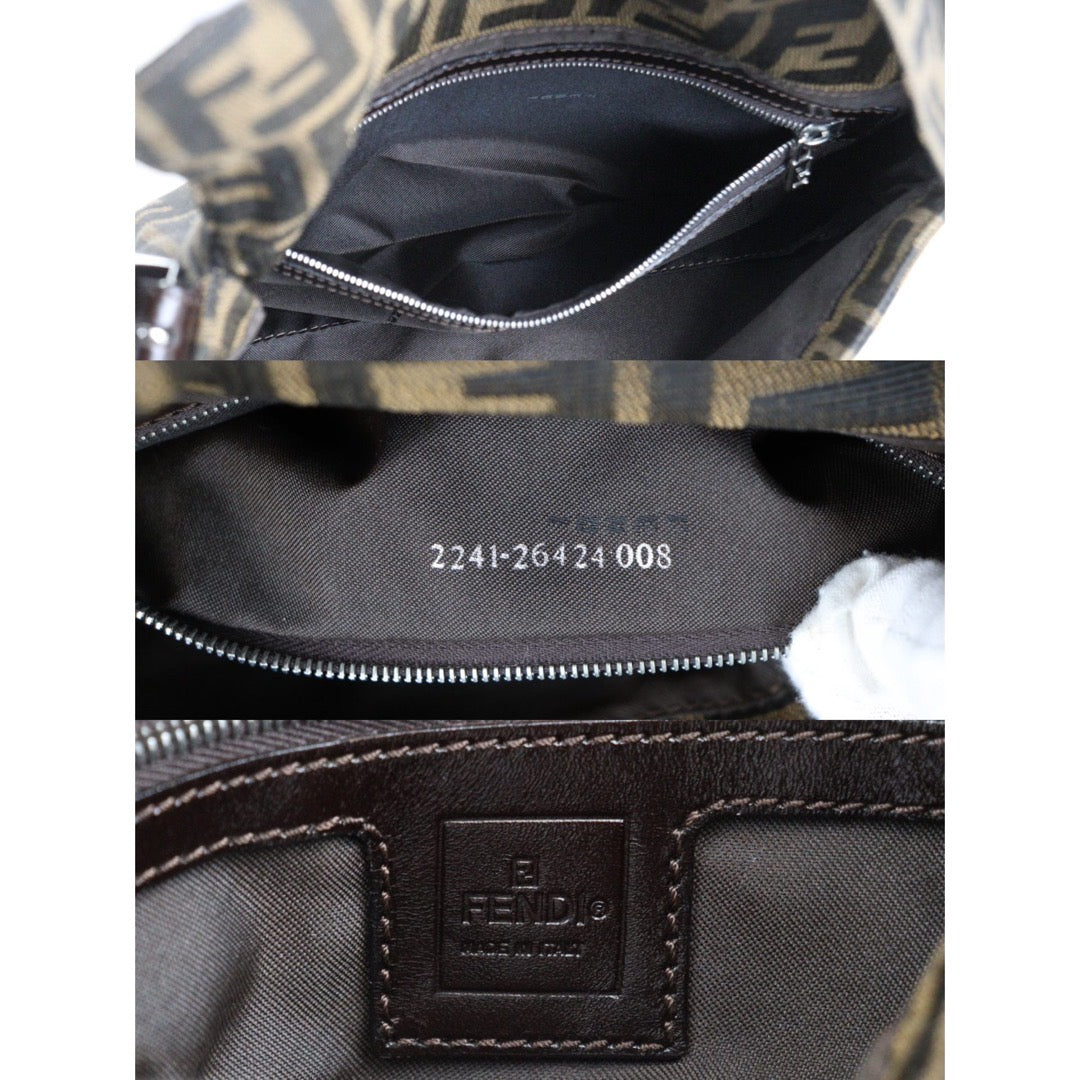 Rank A ｜ FENDI Zucca Mamma Baguette Shoulder Bag ｜23113004