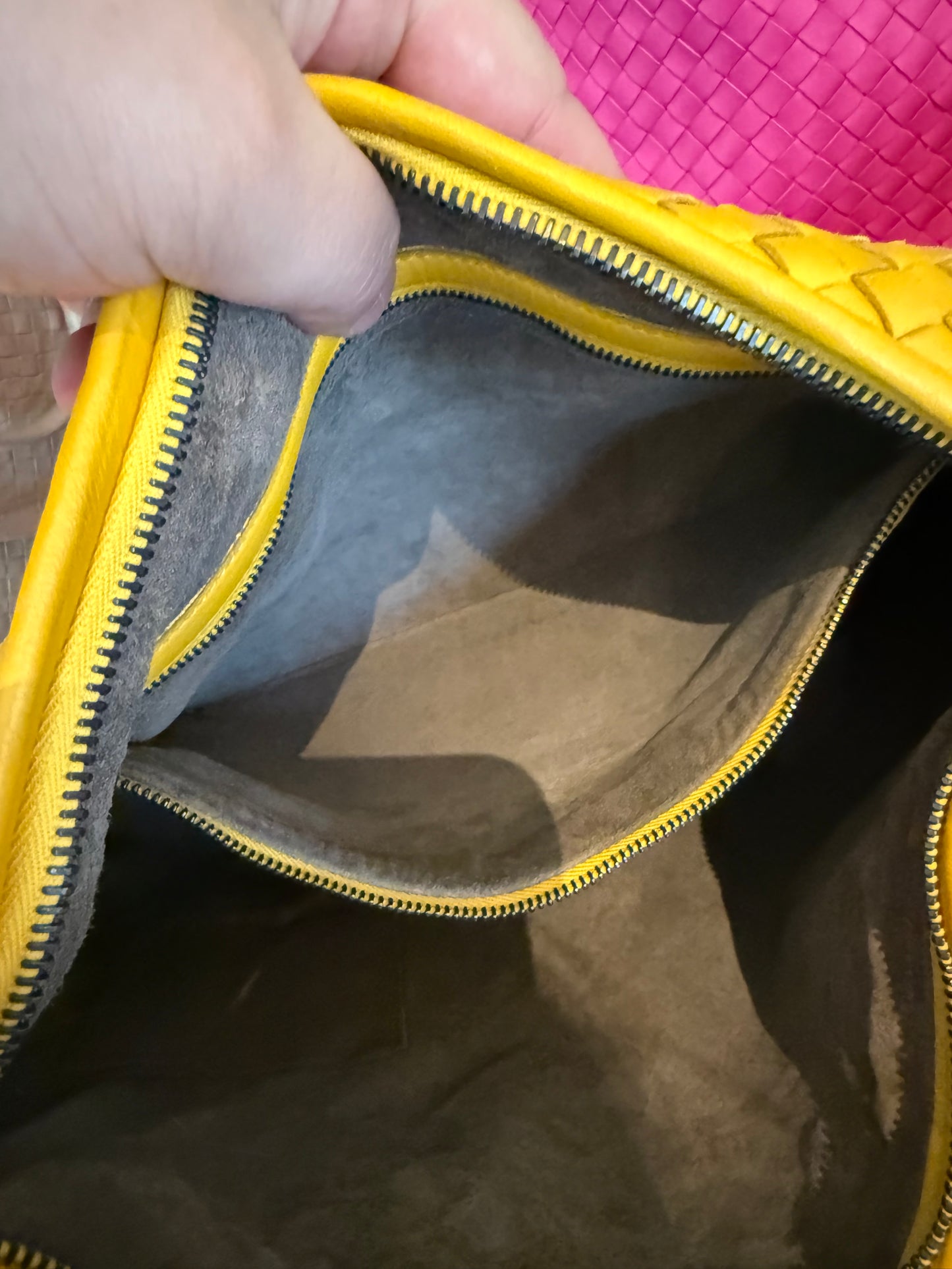 Bottega Veneta Lamb Skin Braid Shoulder Bag