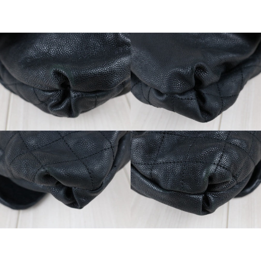 Include Entrupy Certificate of Authenticity｜Good ( Rank AB)｜ CHANEL Caviar Skin Matrasse Chain  Shoulder Bag Black Made In 2010- 2011Year｜S26052506