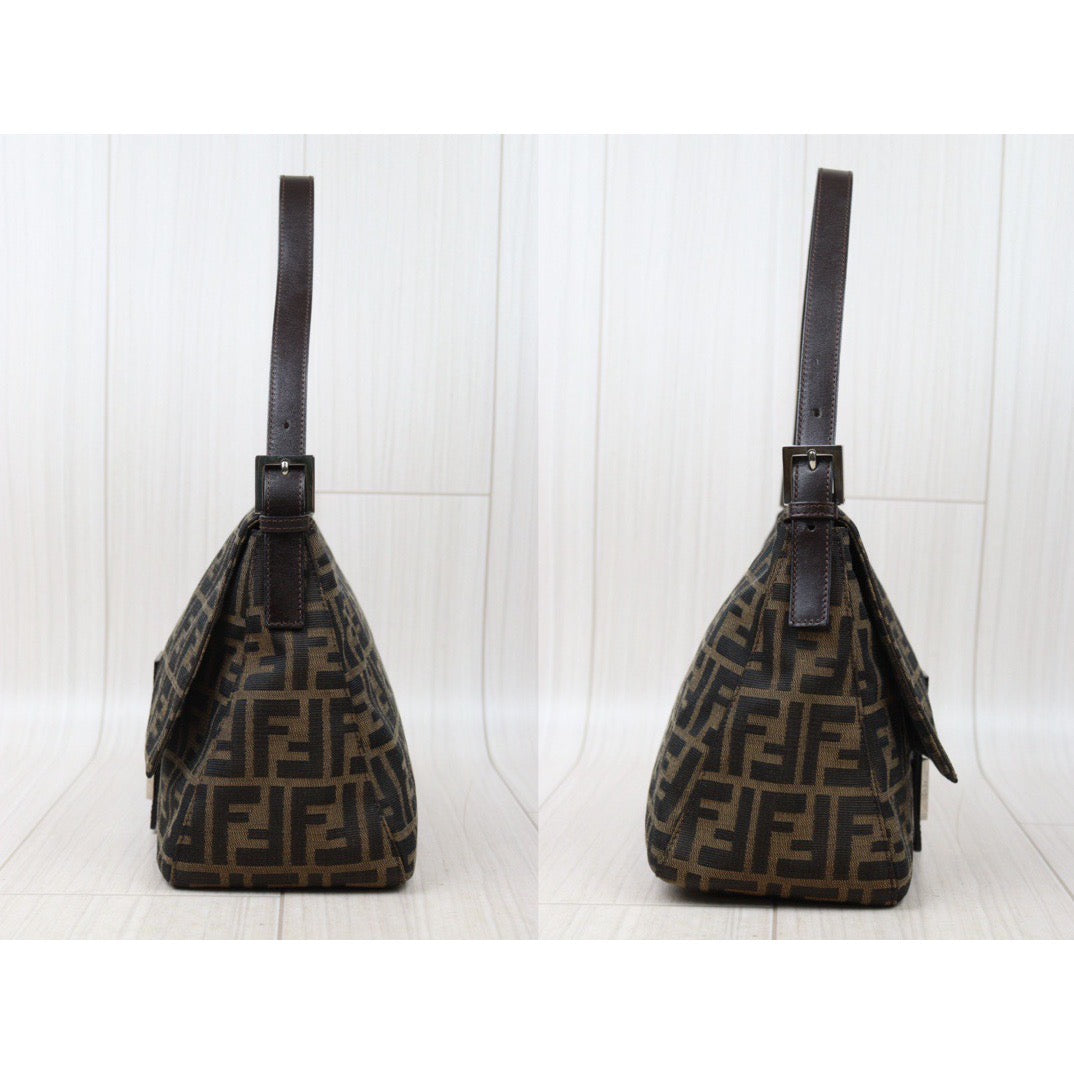 Rank A｜ FENDI Zucca Mamma Baguette Shoulder Bag ｜24061212