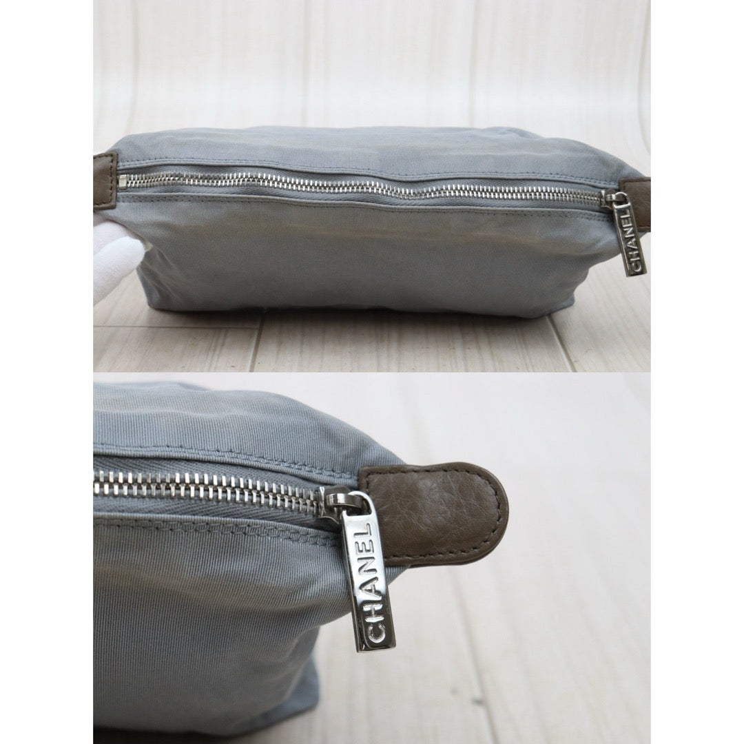 Good ( Rank AB) ｜CHANEL Calf Leather Cerf Tote Shoulder Bag PM Etoupe Gray Made in 2013-2014Year｜25121206