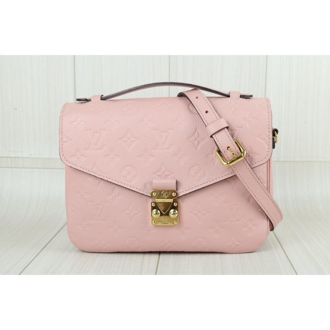 Include Entrupy Certificate of Authenticity｜Very Good ( Rank A)｜Louis Vuitton Monogram Empreinte Pichette Metis ShoulderBag Pink｜X26100703