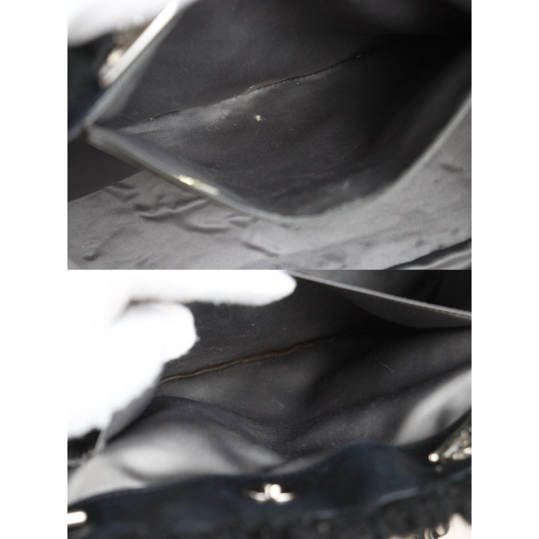 Good ( Rank AB)｜ CHANEL Matrasse Chain Plastics Tote Bag Black  Made In 2009-2010 Year｜25092612