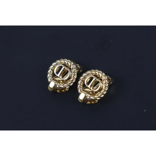 Rank A ｜ Dior CD Earring Gold Plated｜23100610