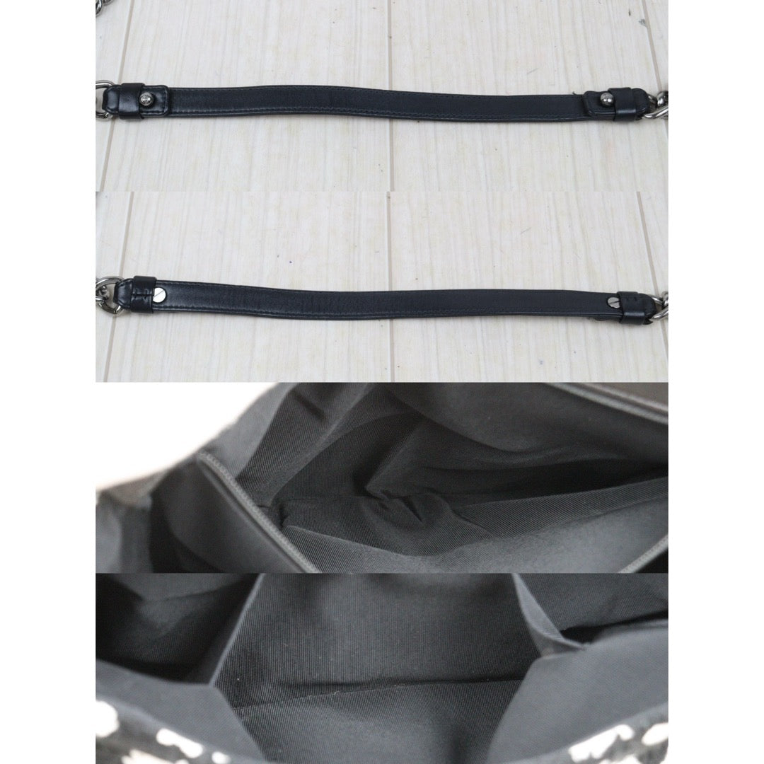 Very Good ( Rank A)｜ CHANEL Tweed Splashed Ink Single Flap 28 Shoulder Bag Made in 2015-2016Year｜Y25112503