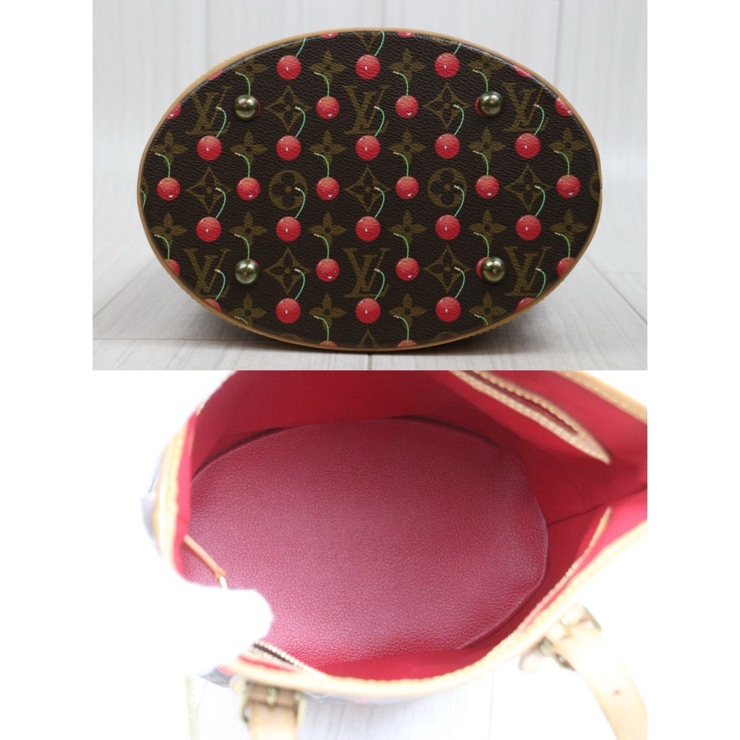Good ( Rank AB)｜ LV Takashi Murakam Cherry Monogram Petit Bucket PM Tote Bag With Pouch｜S26030910