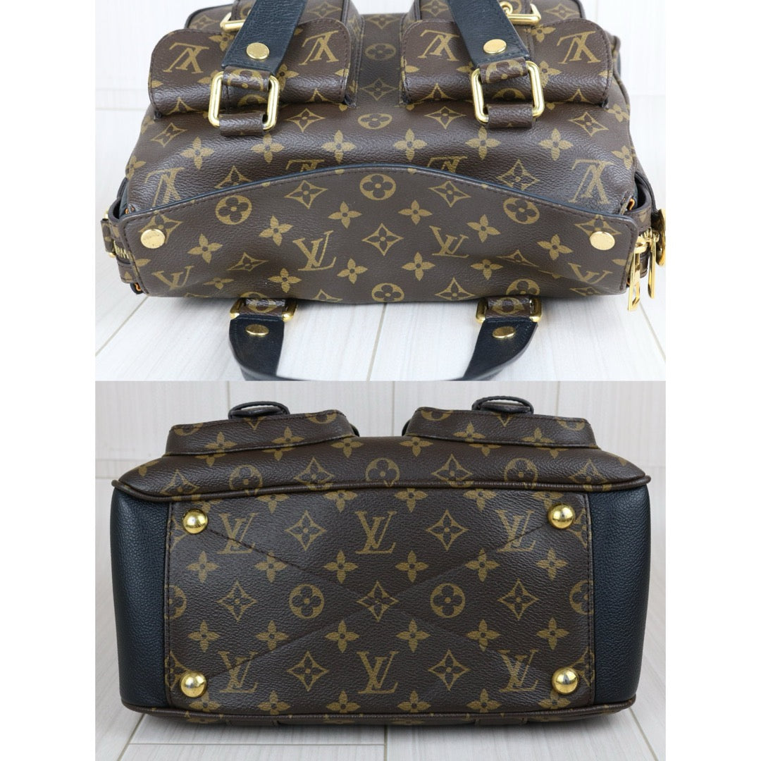 Very Good ( Rank A)｜ LV Monogram Manhattan Shoulder Bag Black｜S24122603