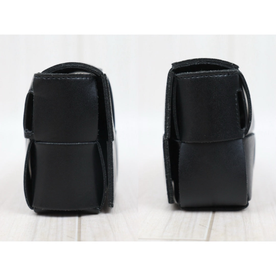 Very Good ( Rank A)｜ Bottega Veneta Calf Leather Belt Cassette Shoulder Bag Body Bag Waist Bag  Black IC Chips Model ｜S25071014