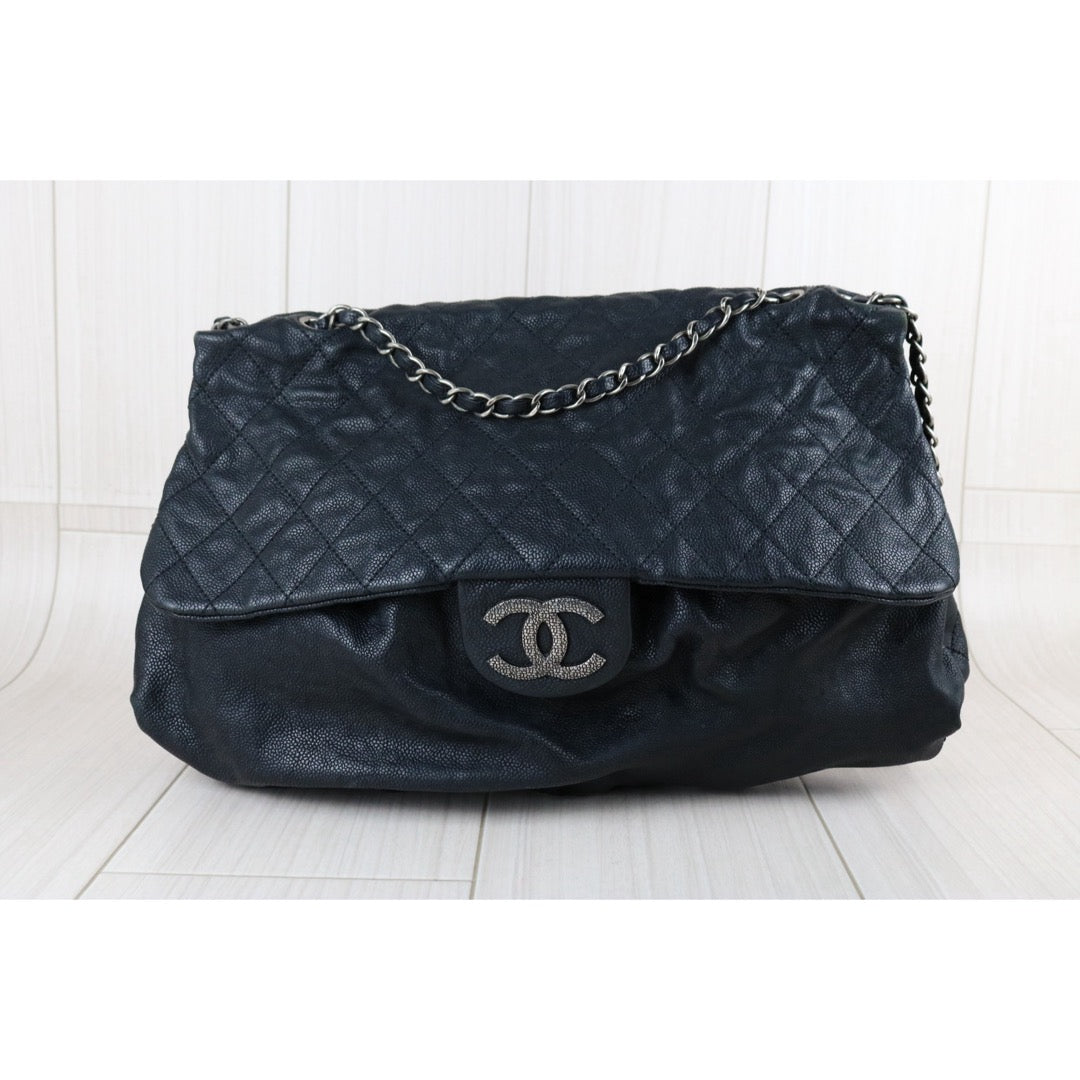 Include Entrupy Certificate of Authenticity｜Good ( Rank AB)｜ CHANEL Caviar Skin Matrasse Chain  Shoulder Bag Black Made In 2010- 2011Year｜S26052506