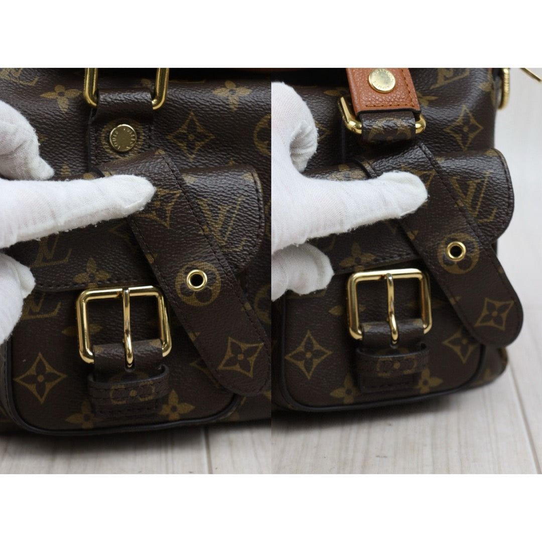 Very Good ( Rank A)｜ LV Monogram Manhattan Shoulder Bag Brown｜S25021011