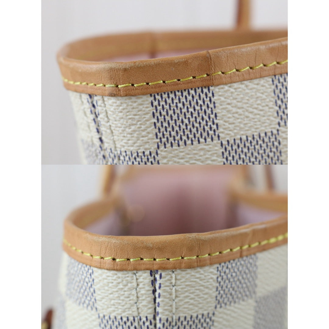 Official price: ¥288,200 JPY Include Entrupy Certificate of Authenticity｜Good ( Rank AB)｜ Louis Vuitton Damier Azur Neverful MM ShoulderBag With Pouch  IC Chips Model｜X26100705