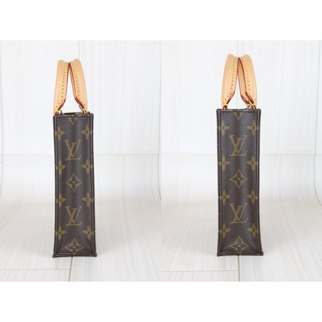 Very Good ( Rank A)｜ LV Monogram  Petit Sac Plat MINI Tote Bag Shoulder Bag｜S25073004