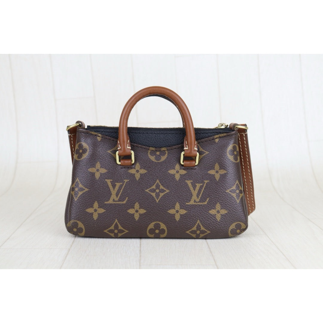 Very Good ( Rank A) ｜LV Monogram Pallas Nano Handbag With Shoulder Bag Brown｜S25100903