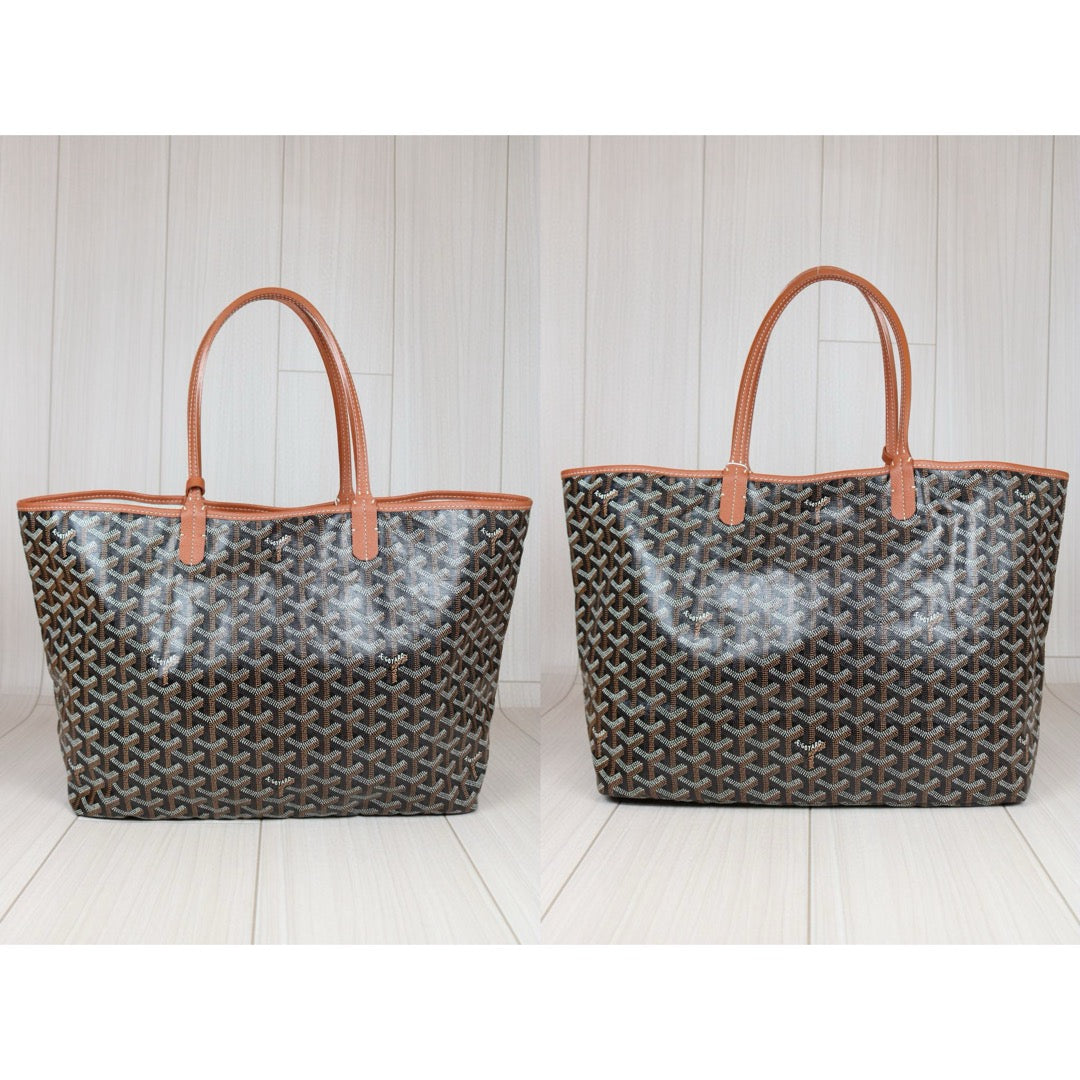 Rank A ｜ Goyard Saint-Louis PM Tote Bag Brown｜W24072101