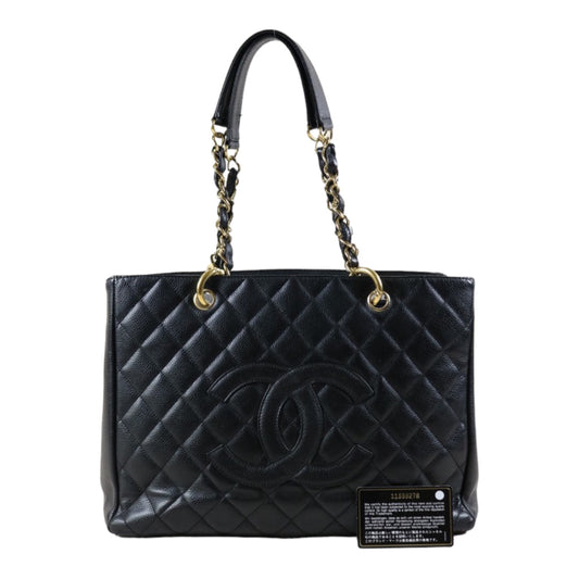 Rank A ｜ CHANEL Matrasse GST Chain Tote Bag Caviar Skin Black  Made In 2006-2008 Year｜S24031805