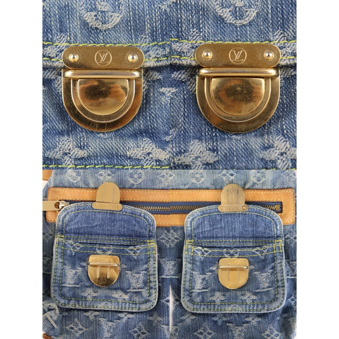 Include Entrupy Certificate of Authenticity｜Good ( Rank AB)｜Louis Vuitton Monogram Denim Baggy PM  ShoulderBag｜Z26092907