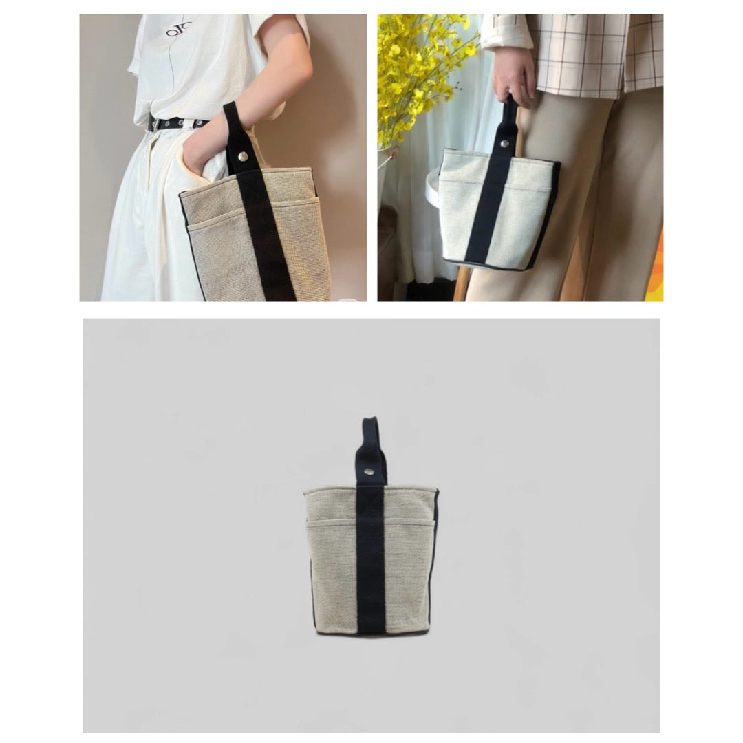 Good ( Rank AB)｜ HERMES Saxo PM Canvas Handbag  ｜V25052104