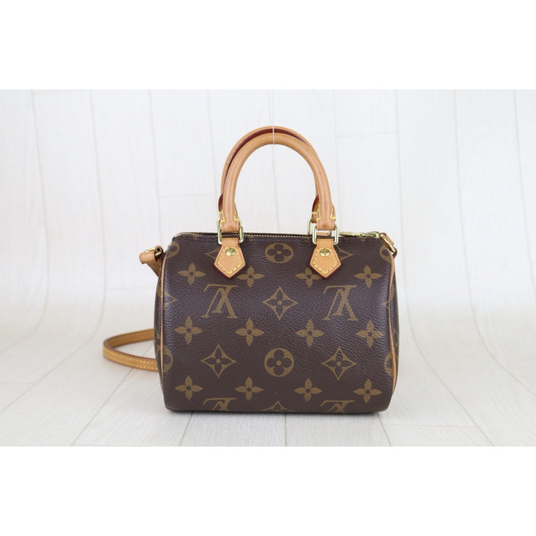 Good ( Rank AB)｜LV Monogram Nano Speedy  Shoulder Bag｜S25092802