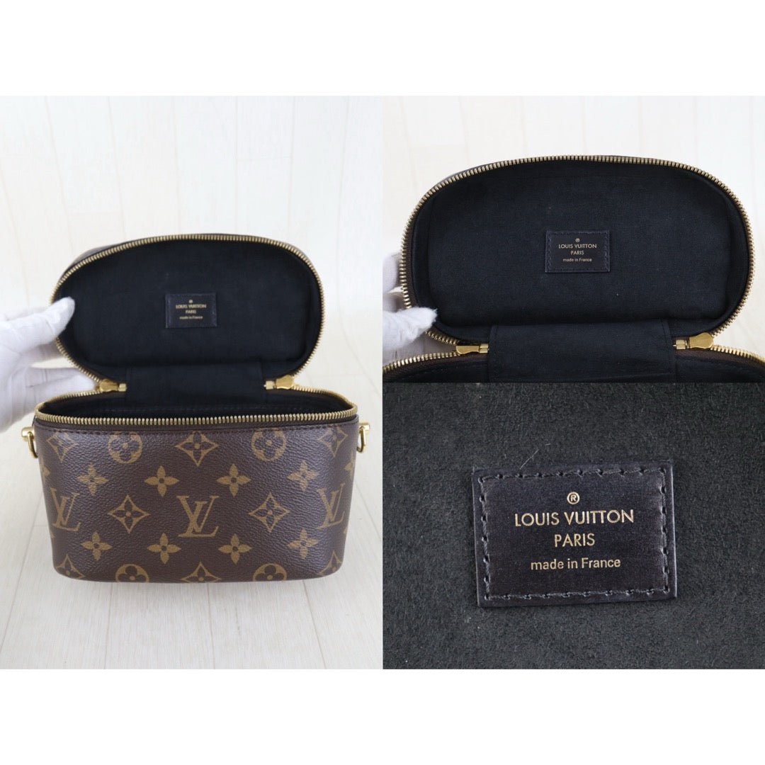 Include Entrupy Certificate of Authenticity｜Very Good ( Rank A) ｜Louis Vuitton Monogram Vanity PM Chain Bag IC Chips Model｜Z26101208
