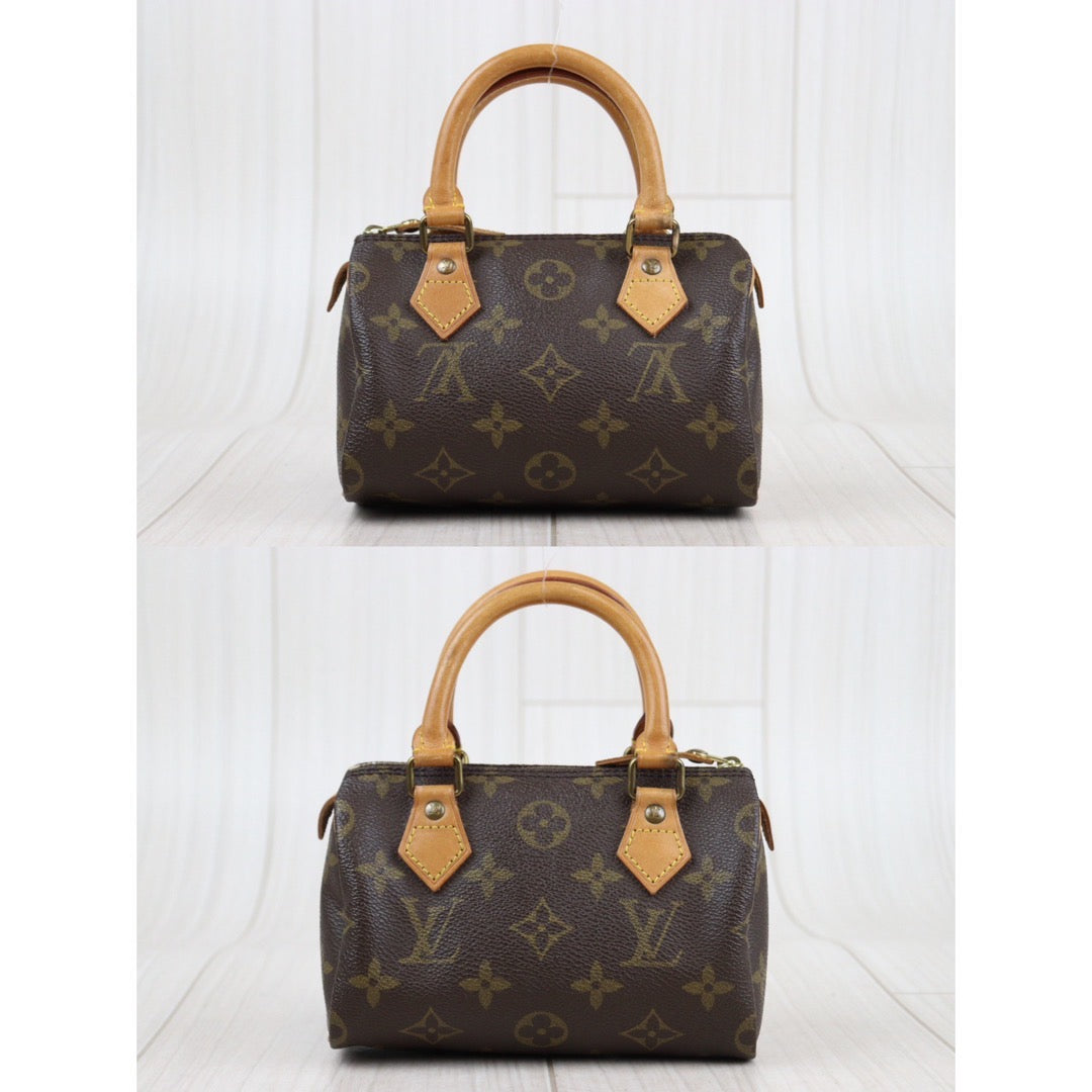 Rank AB ｜ LV Monogram Mini Speedy Handbag With Shoulder Strap｜24010824