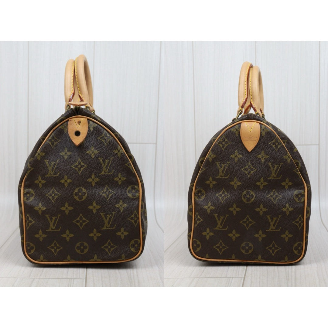 Include Entrupy Certificate of Authenticity｜Good ( Rank AB)｜ Louis Vuitton Monogram Speedy 30 Hand Bag ｜25122301