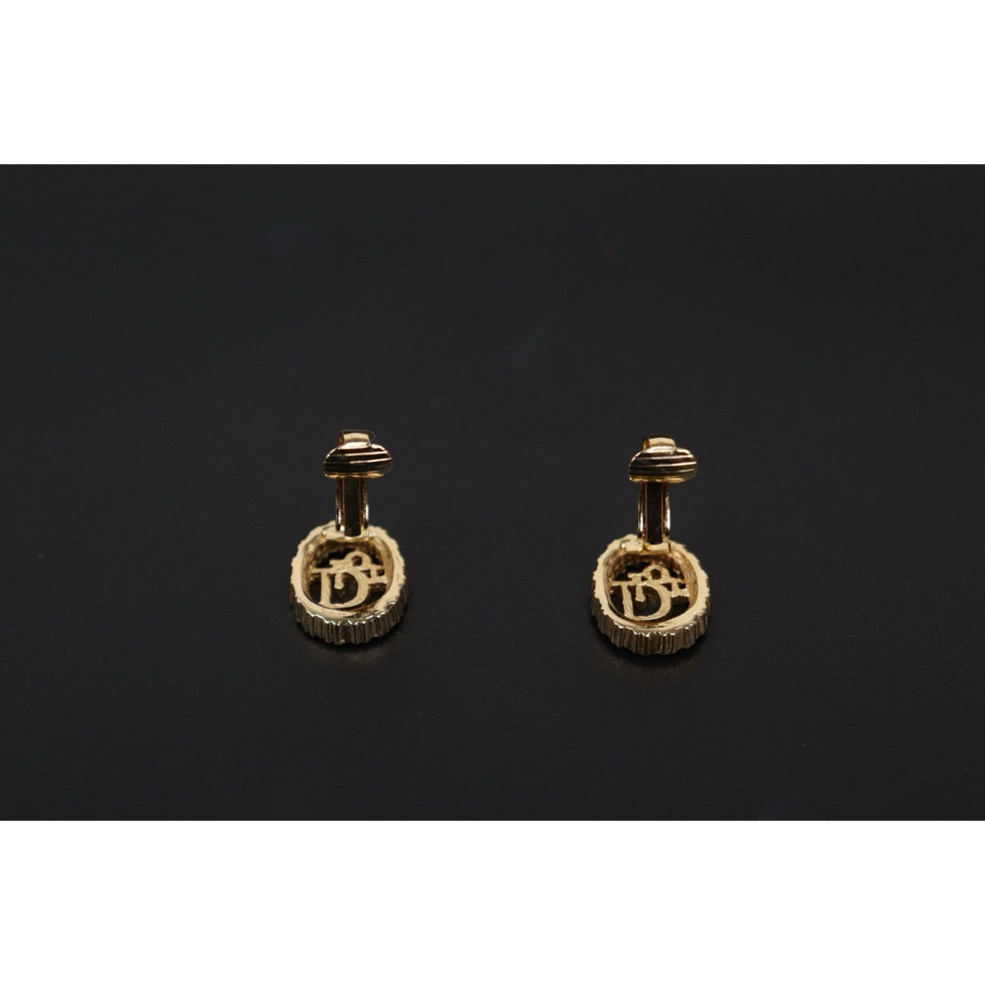 Very Good ( Rank A) ｜ Dior CD Rhinestone Earring ｜V25110613