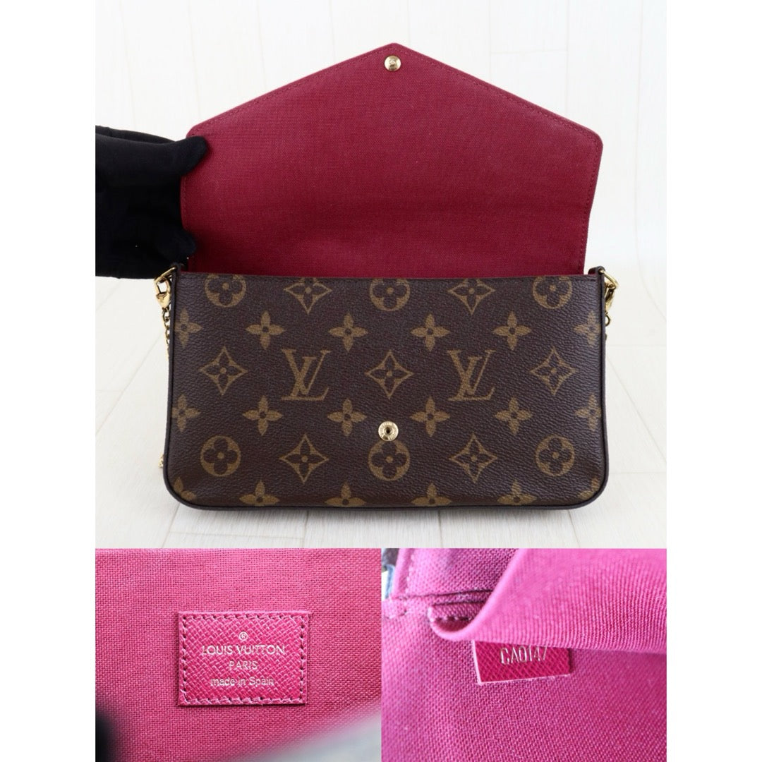 Very Good ( Rank A)｜LV Monogram Pochette Felicie Shoulder Bag｜S25091003