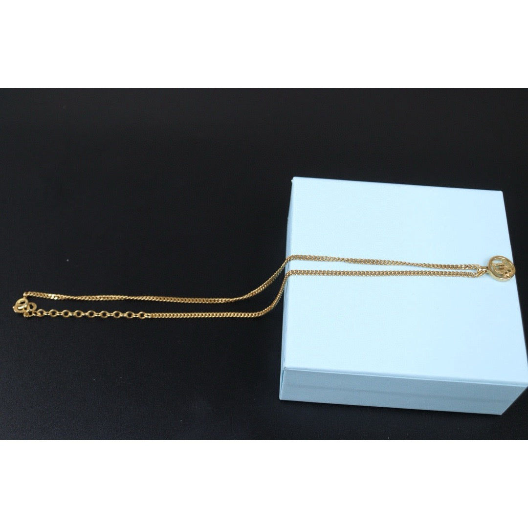 Very Good ( Rank A) ｜ Dior CD Necklace Gold Plated ｜V24071119