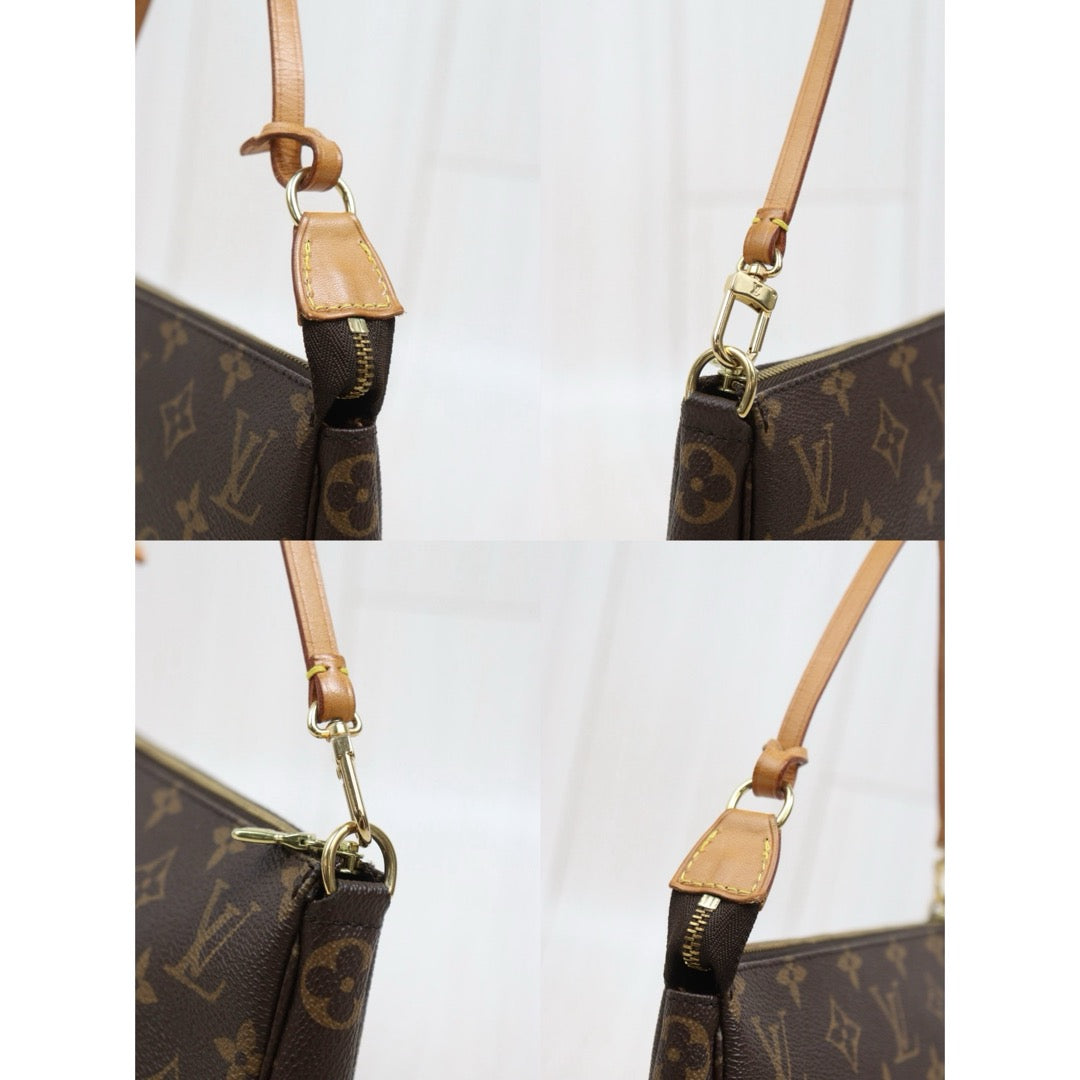 Include Entrupy Certificate of Authenticity｜Good ( Rank AB)｜Louis Vuitton Monogram Pochette Accessoires ｜26052804