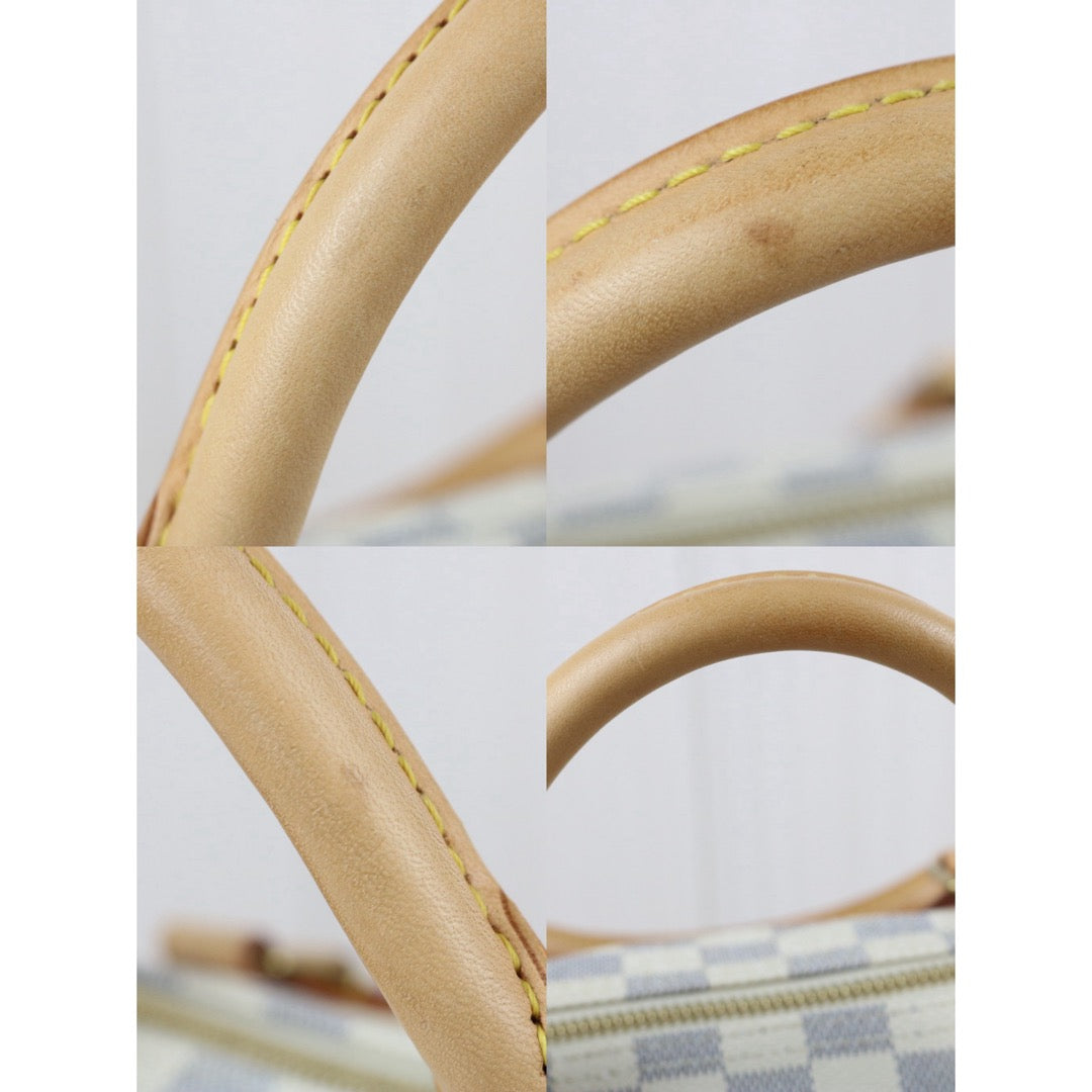 Include Entrupy Certificate of Authenticity｜Good ( Rank AB)｜ Louis Vuitton Azul Speedy 35 Hand Bag  ｜X26061802