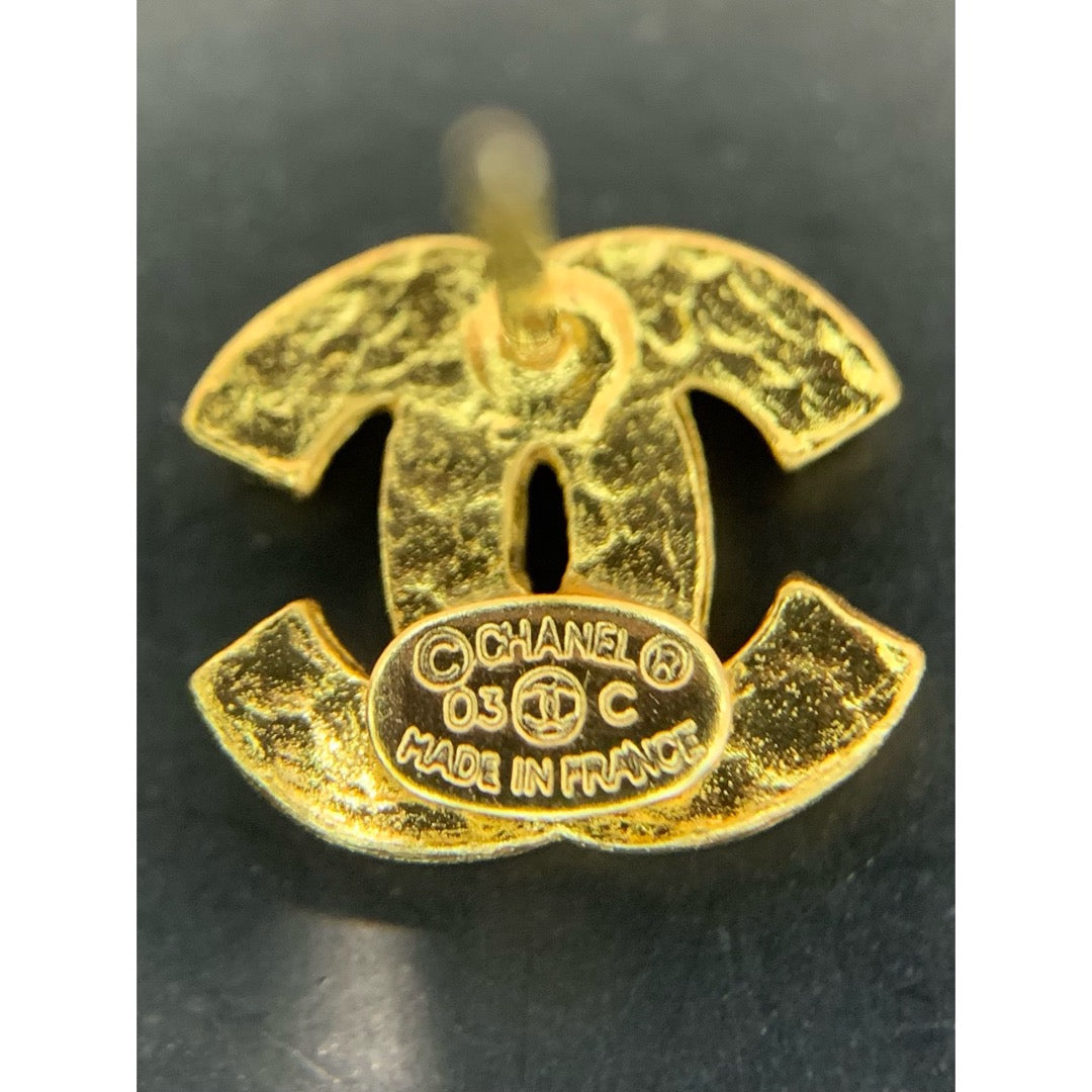 Very Good ( Rank A) ｜ CHANEL 03C Coco Mark  Color Rhinestone  Earrings Made In 2003Year｜26020610