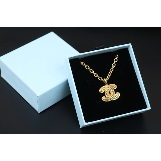 Very Good ( Rank A) ｜  CHANEL Vintage Coco Mark Gold Necklace ｜24090513