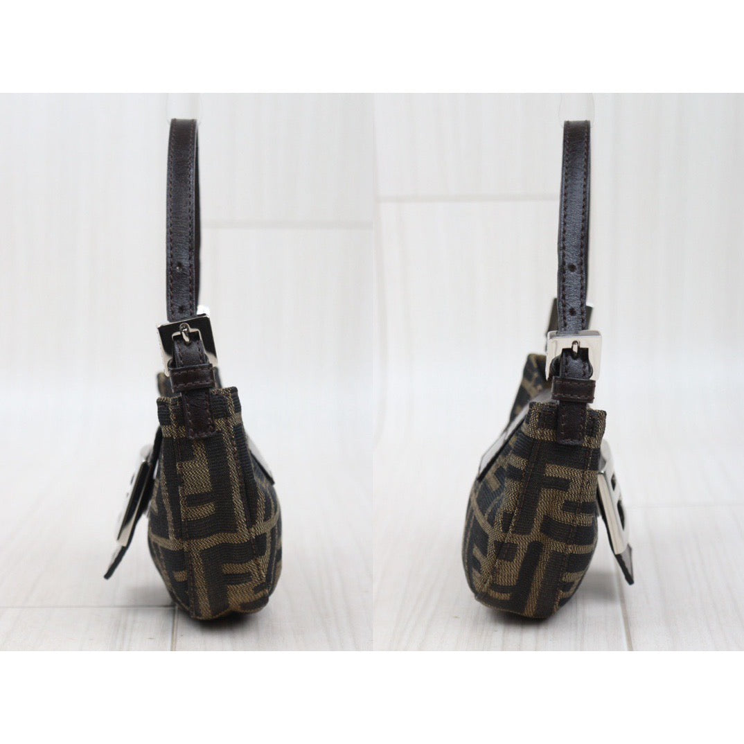 Rank A ｜ FENDI Zucca Mini Croissant Pouch ｜24040814