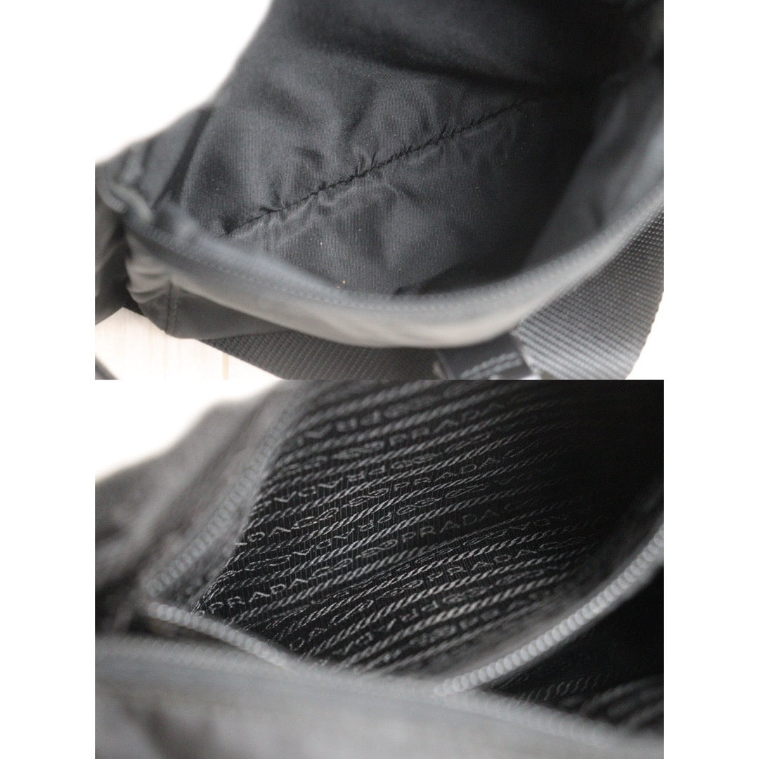 Include Entrupy Certificate of Authenticity｜Good ( Rank AB) ｜Prada  Nylon Black Shoulder Bag｜26100803