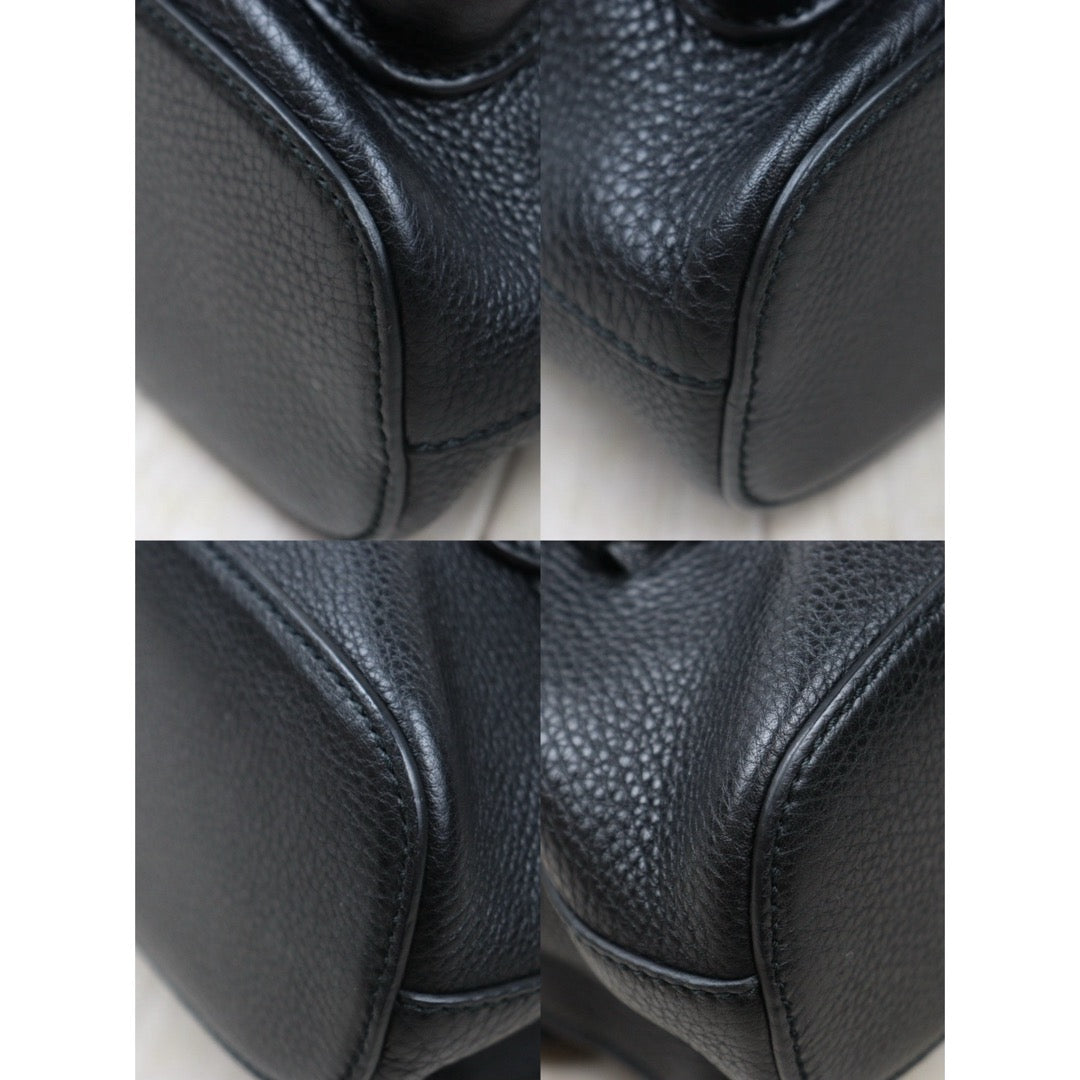 Very Good ( Rank A) ｜GUCCI Bamboo Leather Tassel Backpack GM Black｜25061007