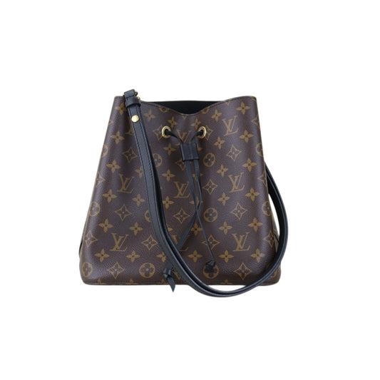 Include Entrupy Certificate of Authenticity｜Very Good ( Rank A)｜ Louis Vuitton Monogram Neo Noe Shoulder Bag Black Current Model IC Chips Model ｜S26022802