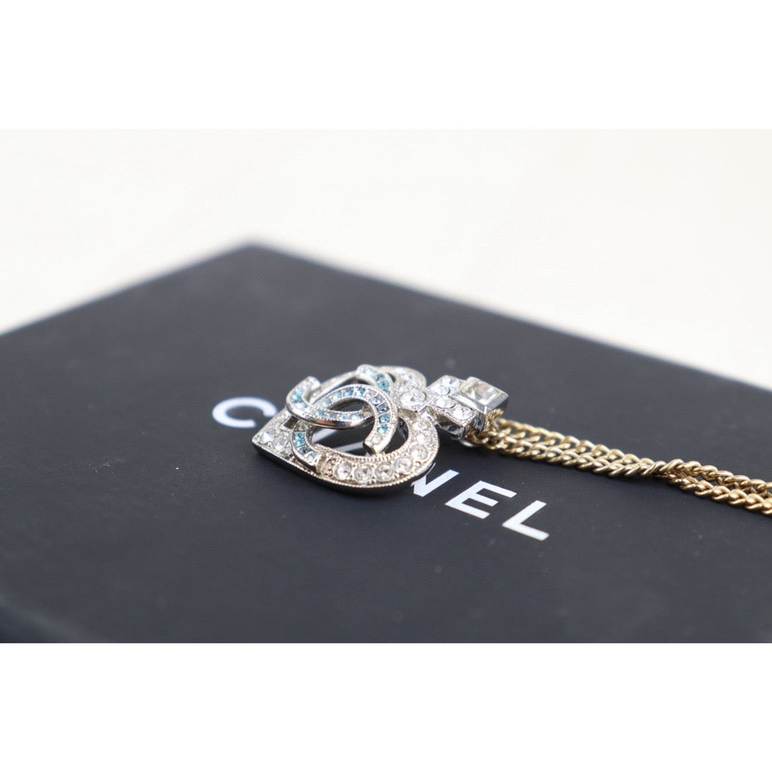 Very Good ( Rank A)｜ CHANEL Coco Mark Rhinestone Chocker Necklace｜H25011307