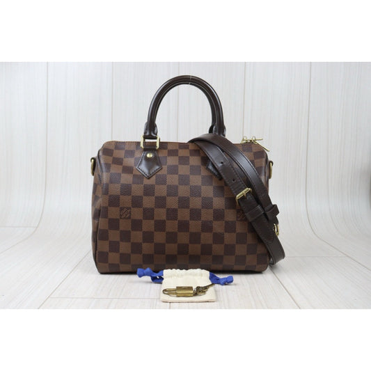 Rank A｜ LV Damier Speedy 25 Hand Bag With Shoulder Strap｜S24071430
