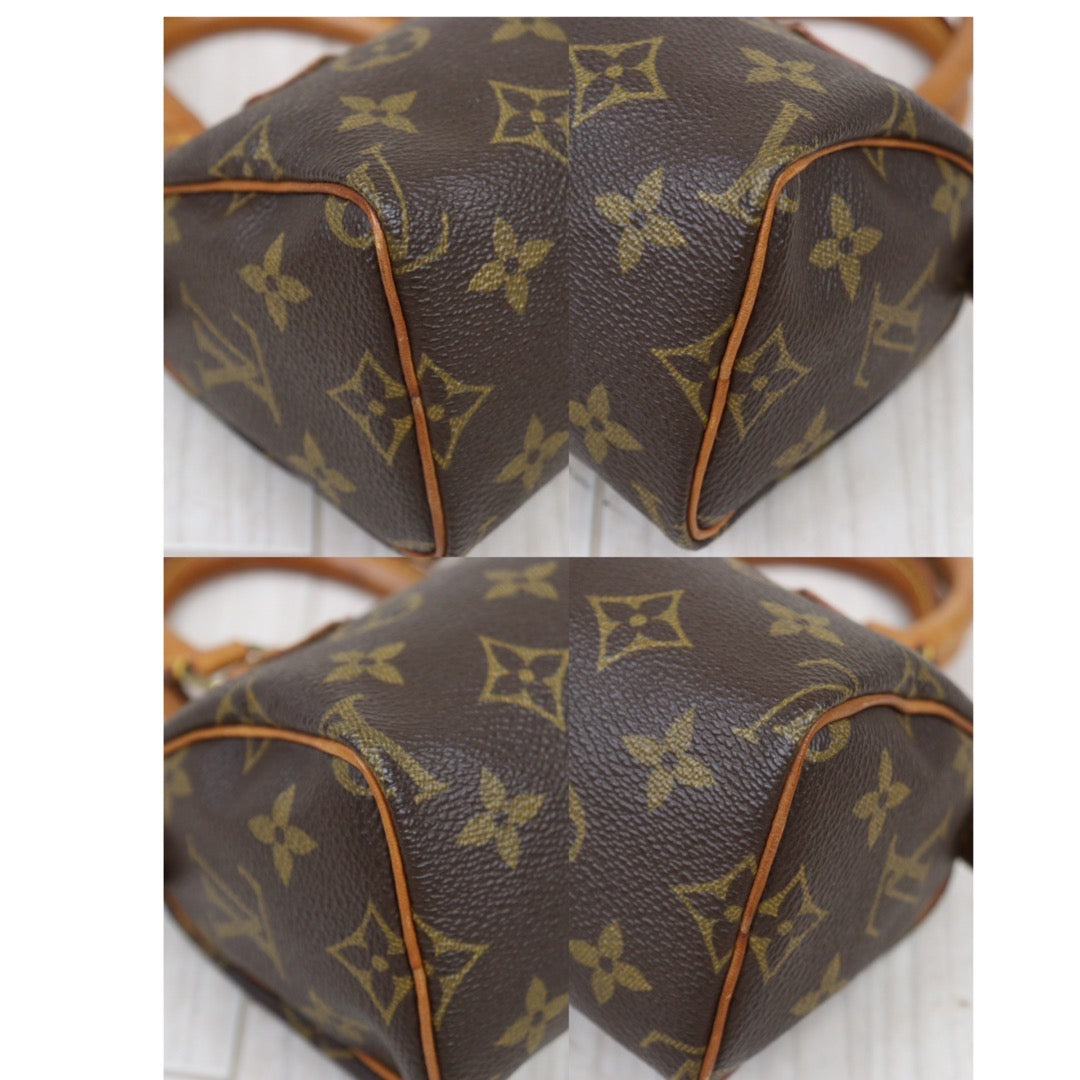 Rank AB ｜ LV Monogram Mini Speedy Handbag With Shoulder Strap｜24040807