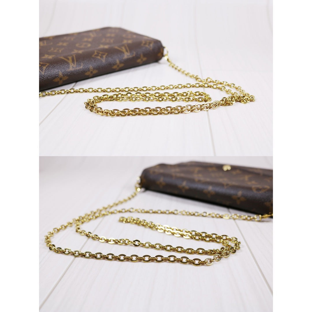 Rank A｜LV Monogram Pochette Felicie Shoulder Bag｜S24030411