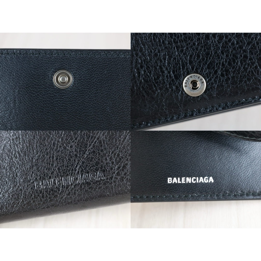 Excellent（Rank SA）｜Full Set Balenciaga Le City  Calfskin Mini Wallet Black ｜S25101609