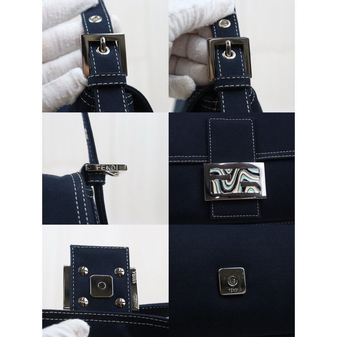 Very Good ( Rank A)｜  FENDI Denim Baguette Shoulder Bag  ｜25071716