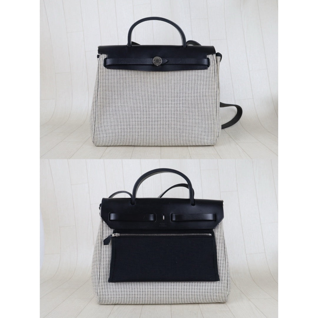 Include Entrupy Certificate of Authenticity｜Good ( Rank AB) ｜ HERMES Herbag 31 Shoulder Bag Z Stamp Made In 2021Year｜S26040101