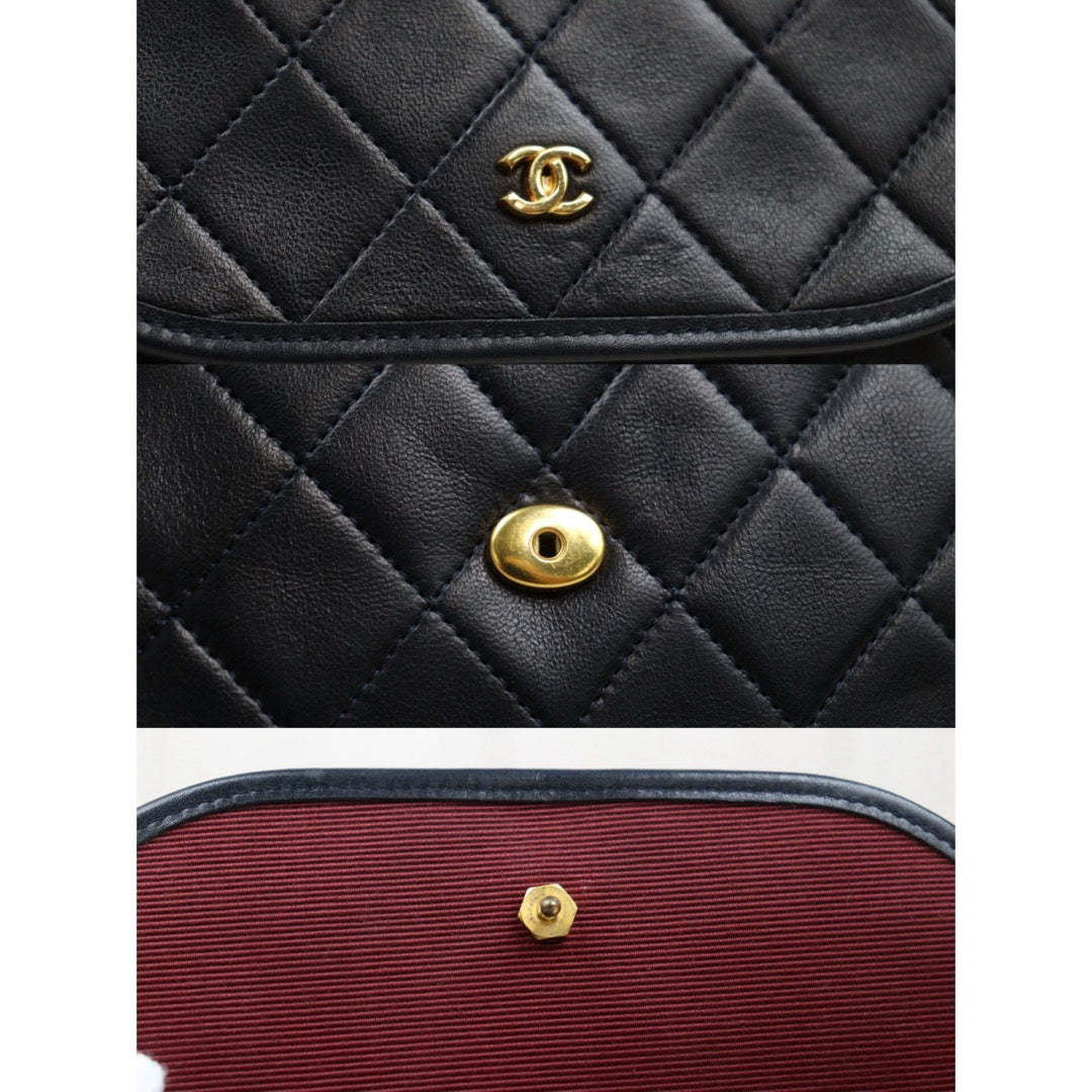 Very Good ( Rank A)｜ CHANEL Mini Coco Mark Matrasse Lambskin Chain Shoulder Bag ｜25062305