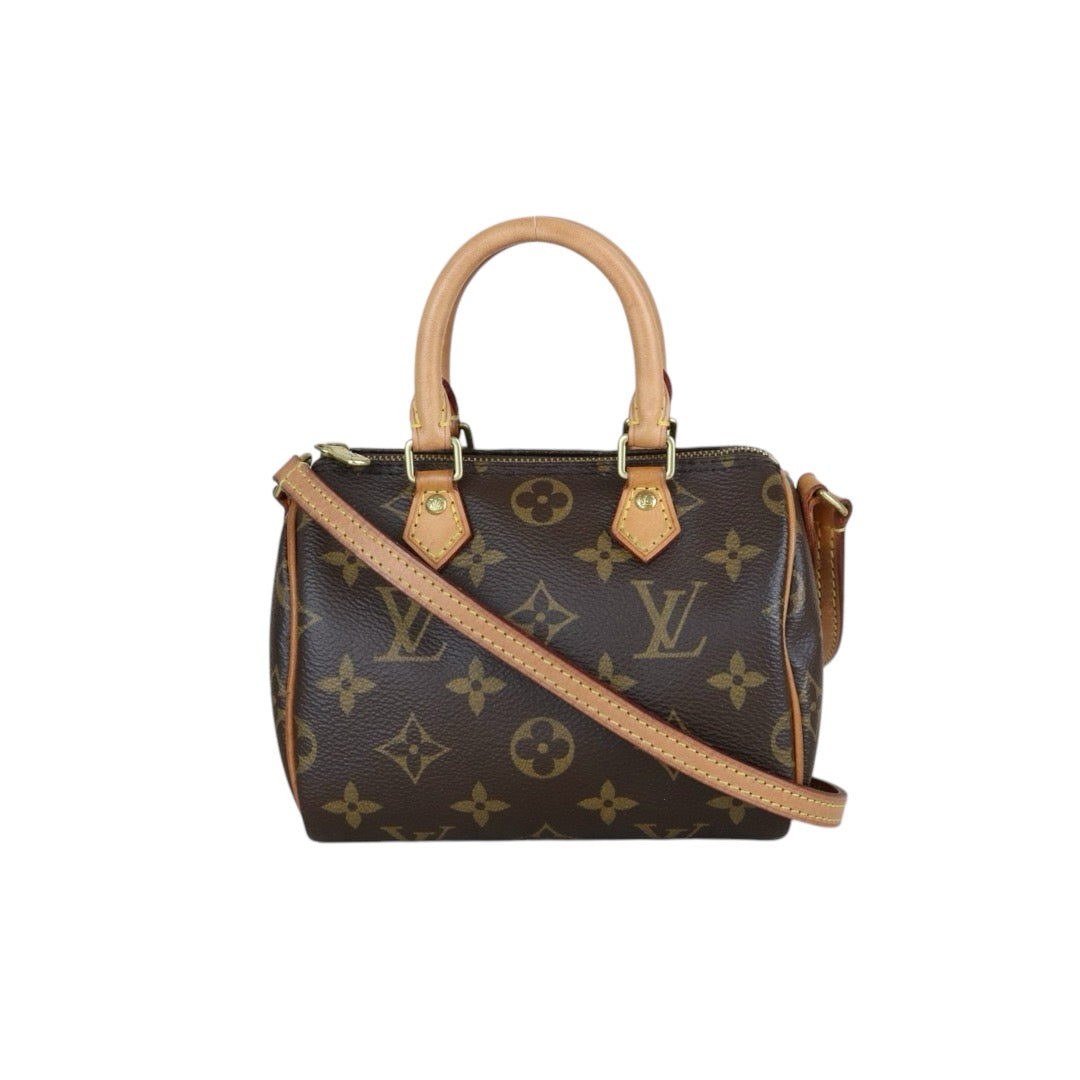 Good ( Rank AB)｜LV Monogram Nano Speedy  Shoulder Bag｜S24112202